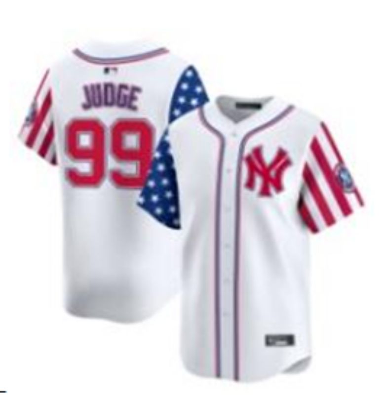 Men New York Yankees #99 Judge White a generation of national flags Jointly Name 2025 Nike MLB Jersey style 5